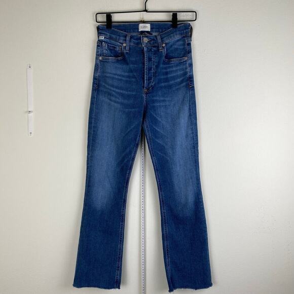 Citizens of Humanity Isola Jeans Size 26 Lawless Blue Crop Flare Stretch Denim - Picture 7 of 15